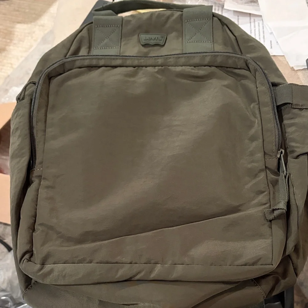 Levi's Army Green L-pack Round Backpack/NWT - Picture 4 of 12
